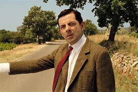 Image result for Mr Bean Hitchhiking