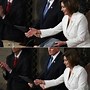 Image result for Trump Handshake with Pence and Pelosi