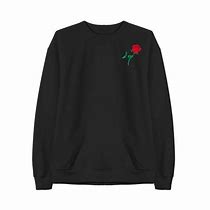 Image result for Rose Embroidered Sweatshirt
