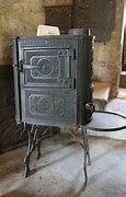 Image result for Cast Iron Wood-Burning Parlor Stove