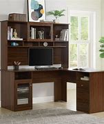 Image result for L Shaped Desk with Drawers