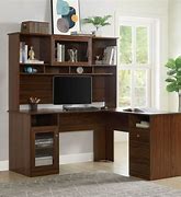 Image result for Small U-shaped Desk with Hutch