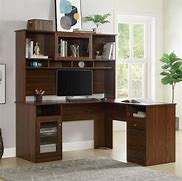 Image result for Wood Office Desk with Drawers
