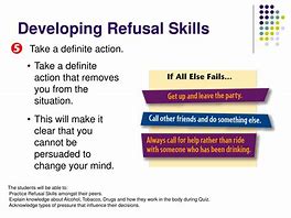 Image result for Refusal Skills Examples