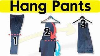 Image result for How to Hang Suit Pants