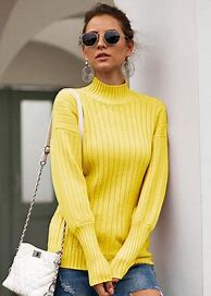 Image result for Cut Out Turtleneck Sweater