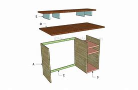 Image result for Wood Computer Desk Plans
