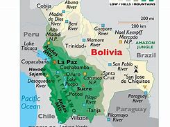 Image result for Bolivie Sur La Carte