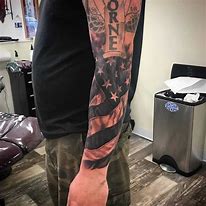 Image result for Black American Flag Arm Tattoos