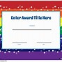 Image result for Classroom Award Certificates
