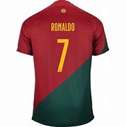 Image result for Cristiano Ronaldo Portugal National Team Autographed Red Nike 2020 Jersey Size: No Size