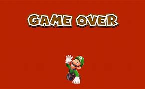 Image result for Super Mario Game Over Luigi