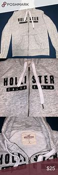 Image result for Hollister Grey and Black Hoodie