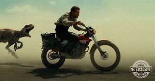 Image result for Jurassic World Dominion Chris Pratt On a Motorcycle Photos