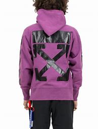 Image result for Purple Off White Hoodie