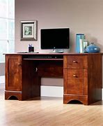 Image result for Wood Computer Desk with Drawers
