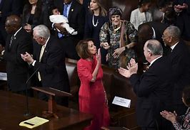 Image result for Nancy Pelosi House Representatives Pink Dress