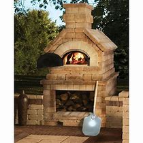 Image result for Outdoor Brick Pizza Oven Fireplace