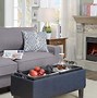 Image result for Storage Ottoman with Tray Top