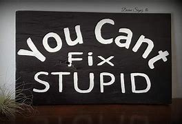 Image result for Sorry I Can't Fix Stupid