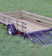 Image result for Wood Sides On Utility Trailers