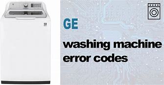 Image result for Error Codes for GE Washer
