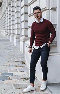 Image result for Maroon Sweater with Shirt