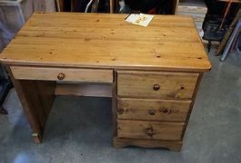 Image result for Wood Student Desk with Drawers