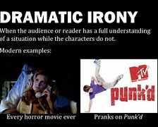 Image result for Dramatic Irony Examples Horror Movie