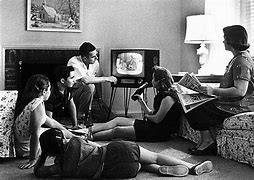 Image result for 1950s Family Watching TV
