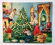 Image result for Family Vintage Christmas Postcards
