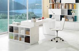 Image result for Office Desk with Storage for Small Spaces