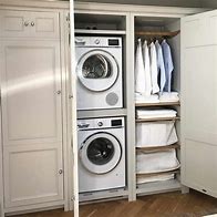 Image result for Stackable Washer and Dryer Small Laundry Room