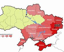 Image result for Map of Ukraine with Civil War Area