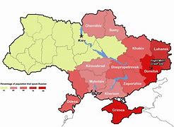 Image result for Map of Ukraine with Civil War Area