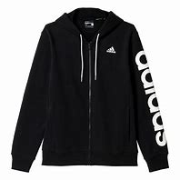Image result for Black Adidas Zip-Up Jacket