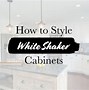Image result for Kitchens with White Shaker Cabinets