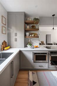 Image result for Natural Wood Appliance Garage in Kitchen