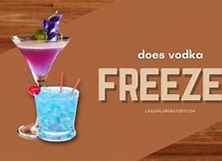 Image result for Does Absolute Vodka Freeze