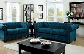Image result for Teal Sofa Set