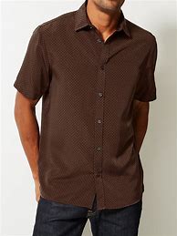 Image result for Brown Button Up Shirt