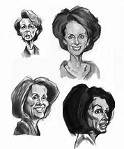 Image result for Cartoon Sketch of Nancy Pelosi