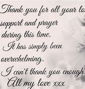 Image result for Thank You Letter for Thoughts and Prayers