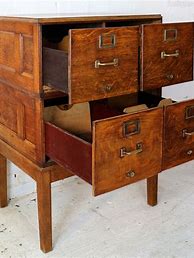 Image result for Old Wooden Filing Cabinet