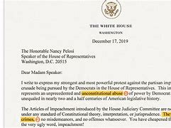 Image result for Trump Letter to Pelosi SOTU