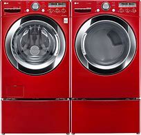 Image result for Red Washer Dryer LG Combo