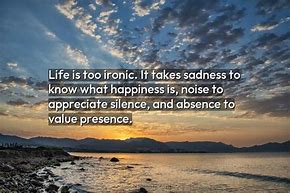 Image result for Life Is Too Ironic Beautiful Photo