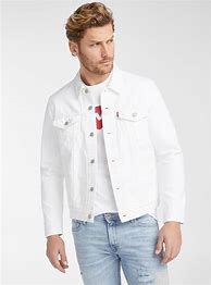 Image result for Levi's White Denim Jacket