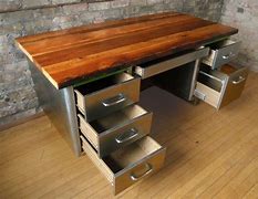Image result for Repurpose a Wood Executive Desk