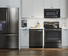 Image result for Stainless Steel and Black Kitchen with Yellow Accent Designs